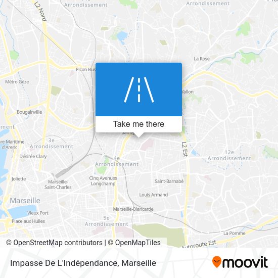 Impasse De L'Indépendance map