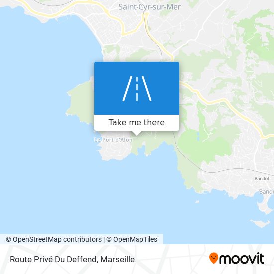 Route Privé Du Deffend map