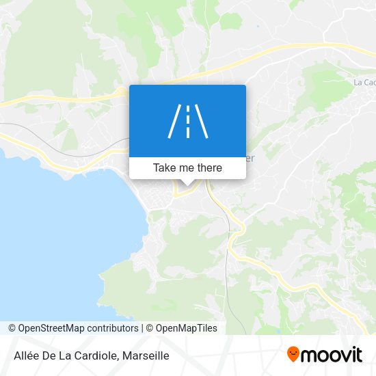 Allée De La Cardiole map