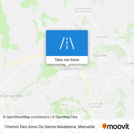 Chemin Des Aires De Sainte-Madeleine map
