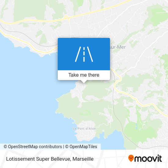 Lotissement Super Bellevue map