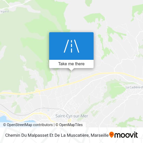 Chemin Du Malpasset Et De La Muscatière map