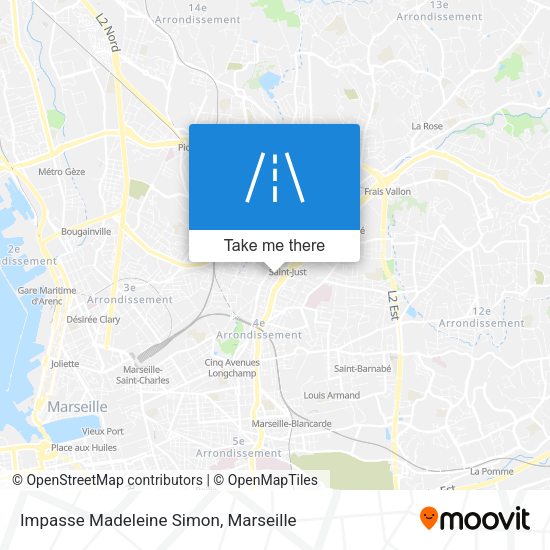 Impasse Madeleine Simon map