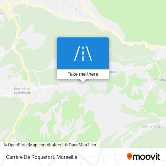 Carrère De Roquefort map