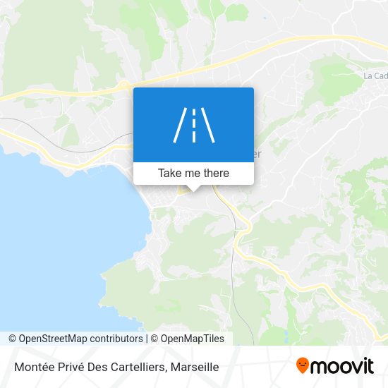 Montée Privé Des Cartelliers map