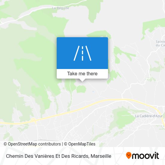 Chemin Des Vanières Et Des Ricards map