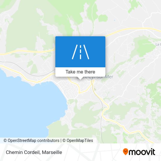 Chemin Cordeil map