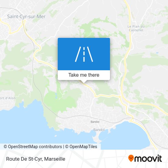 Route De St-Cyr map