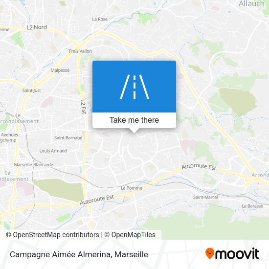 Campagne Aimée Almerina map