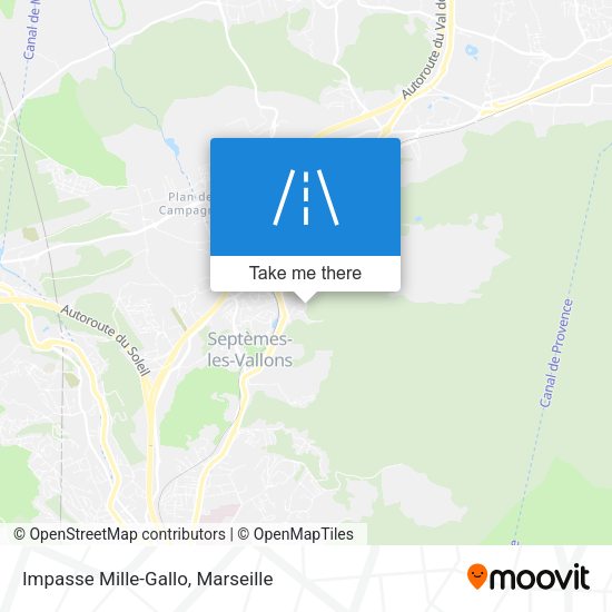 Impasse Mille-Gallo map