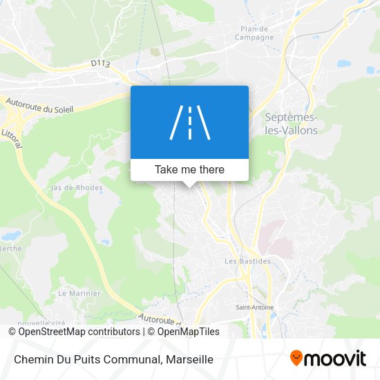 Chemin Du Puits Communal map