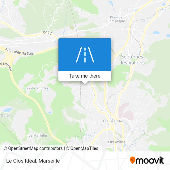 Le Clos Idéal map