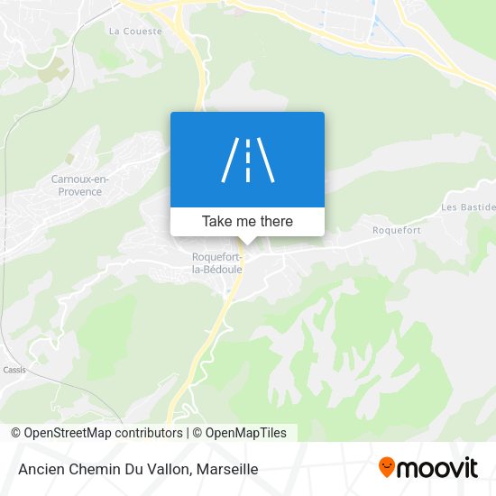Ancien Chemin Du Vallon map