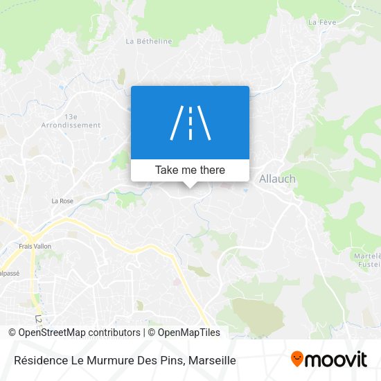 Résidence Le Murmure Des Pins map