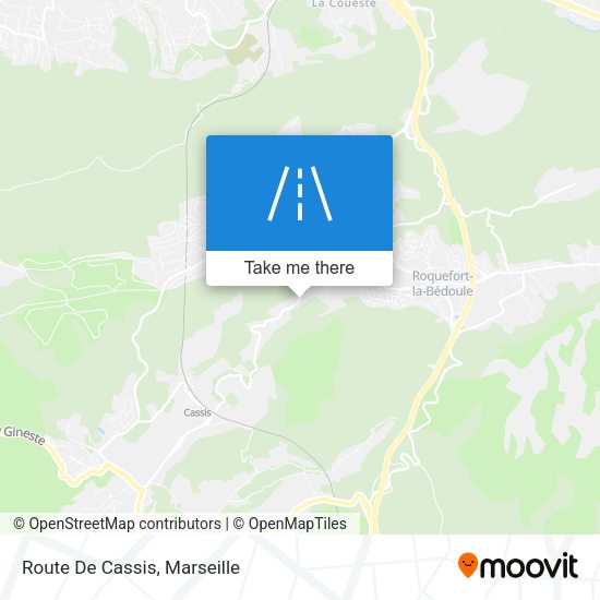 Route De Cassis map