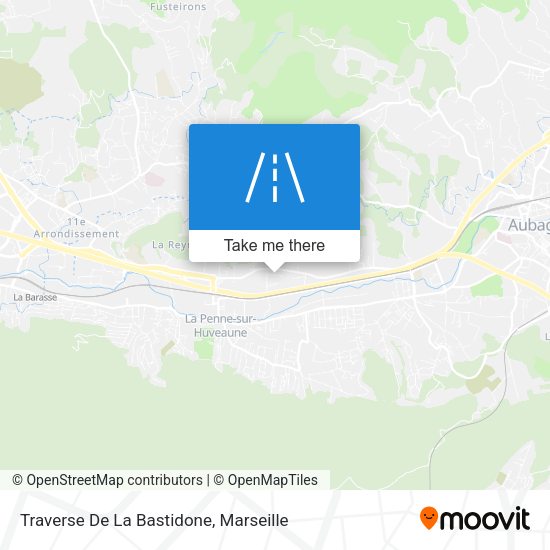 Traverse De La Bastidone map