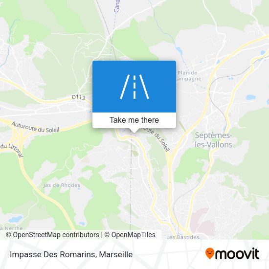 Impasse Des Romarins map