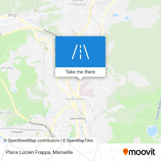 Place Lucien Frappa map