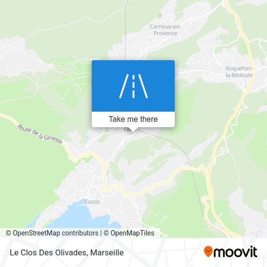 Le Clos Des Olivades map
