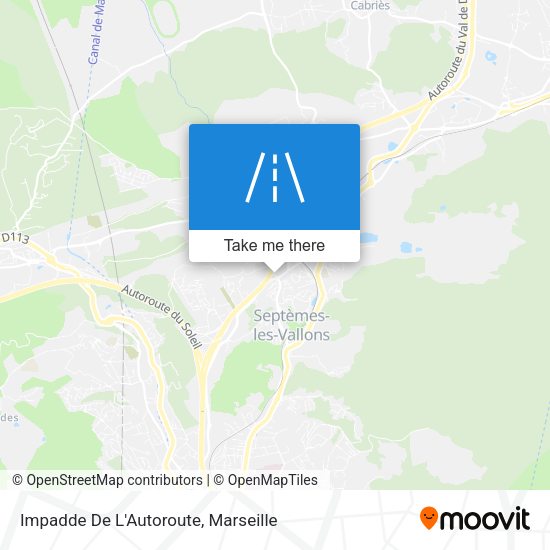 Impadde De L'Autoroute map