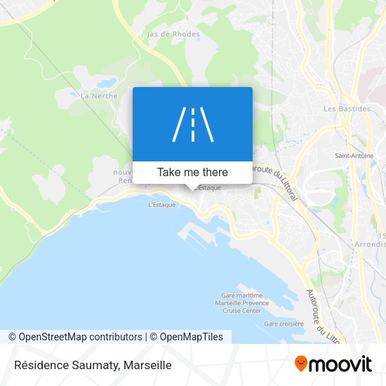 Résidence Saumaty map
