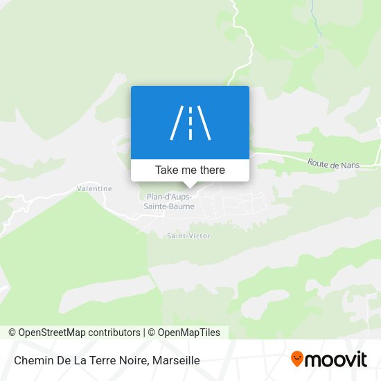 Chemin De La Terre Noire map