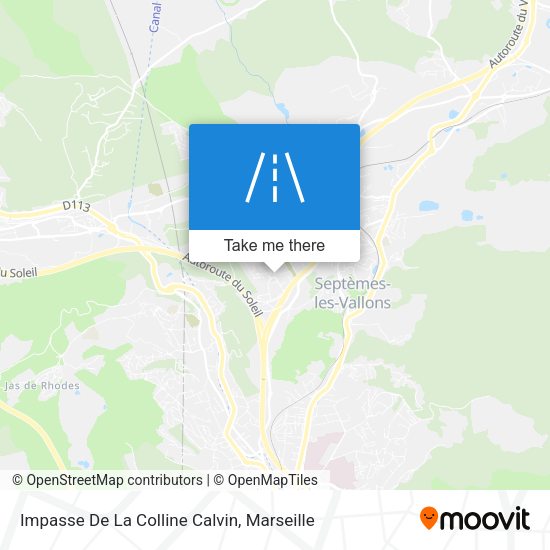 Impasse De La Colline Calvin map