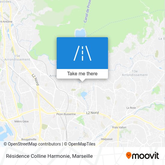 Résidence Colline Harmonie map