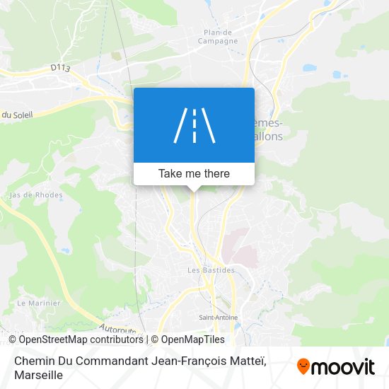 Chemin Du Commandant Jean-François Matteï map