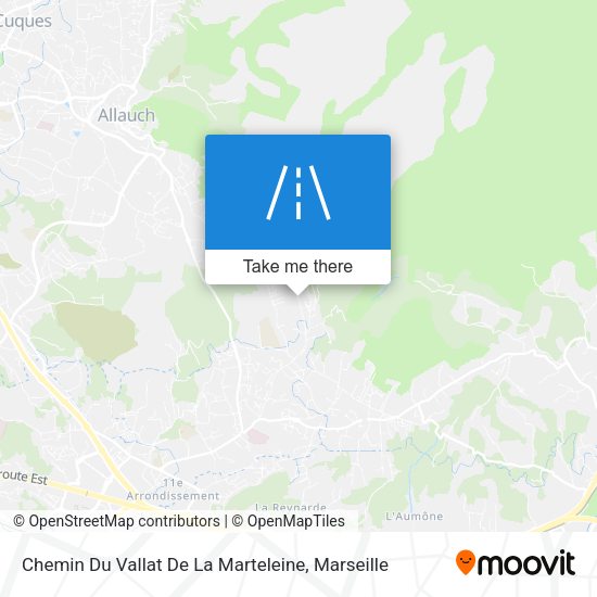 Chemin Du Vallat De La Marteleine map