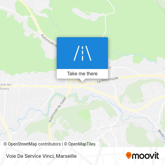 Voie De Service Vinci map