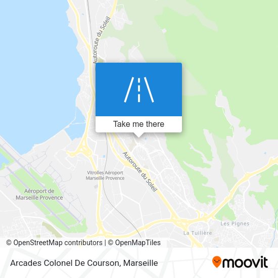 Arcades Colonel De Courson map