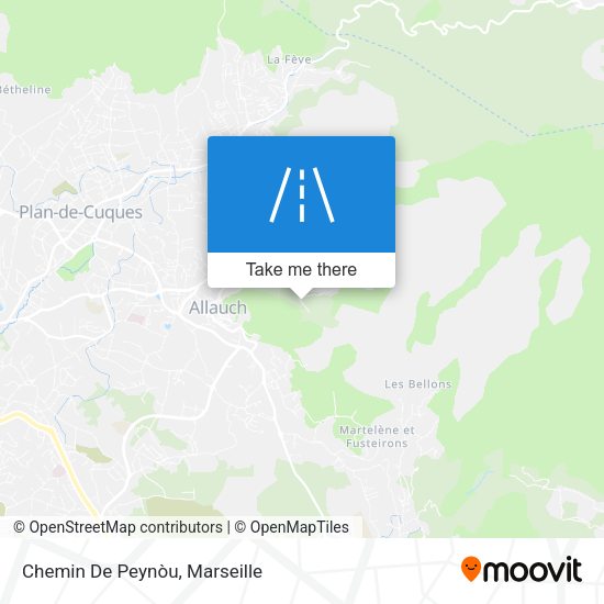 Chemin De Peynòu map