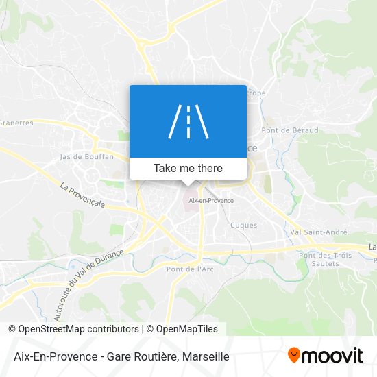 Aix-En-Provence - Gare Routière map