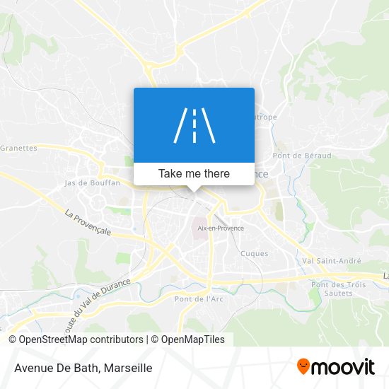 Avenue De Bath map