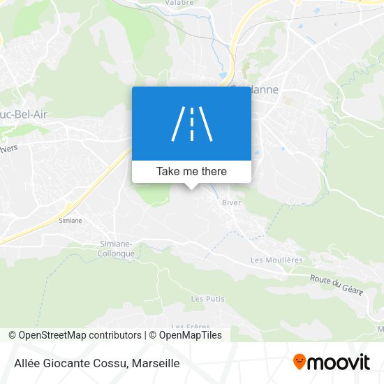 Allée Giocante Cossu map