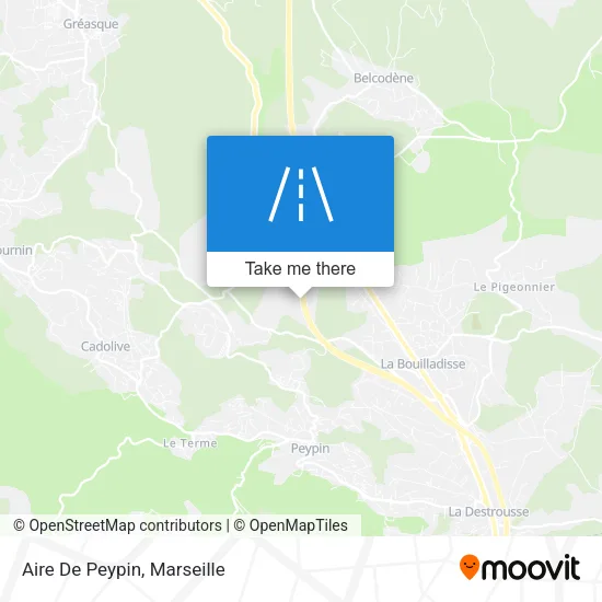 Aire De Peypin map