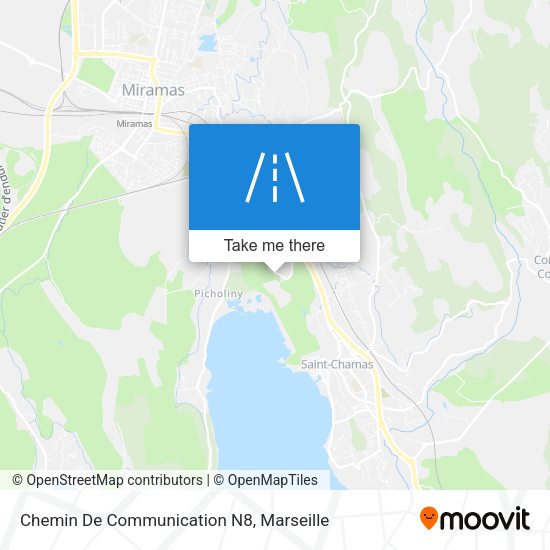 Chemin De Communication N8 map