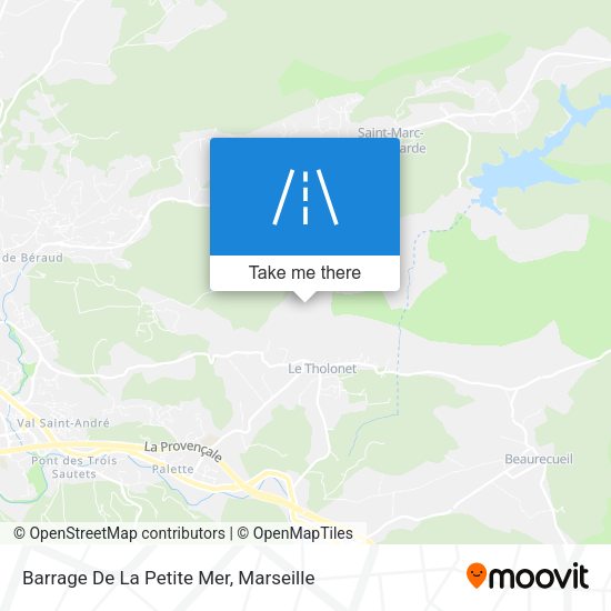 Barrage De La Petite Mer map