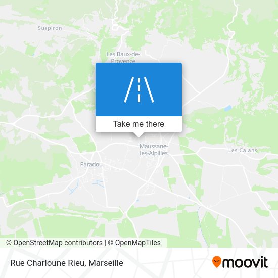 Rue Charloune Rieu map