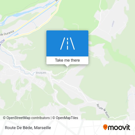 Route De Bède map