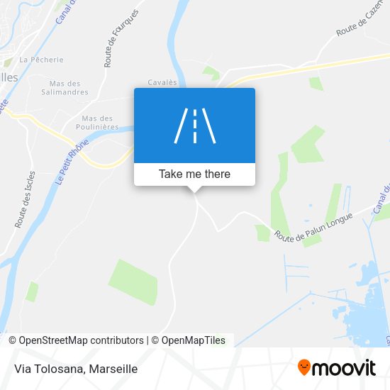 Via Tolosana map