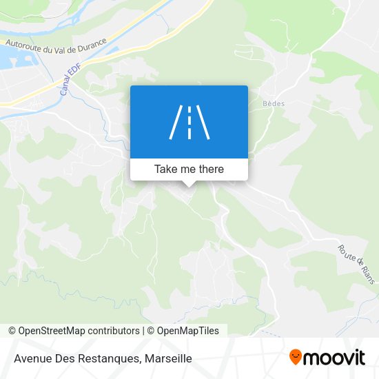 Avenue Des Restanques map
