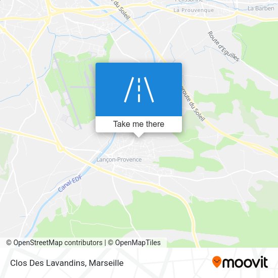 Clos Des Lavandins map