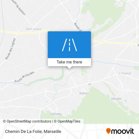 Chemin De La Folie map