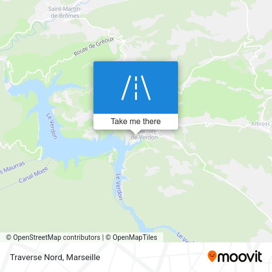 Traverse Nord map
