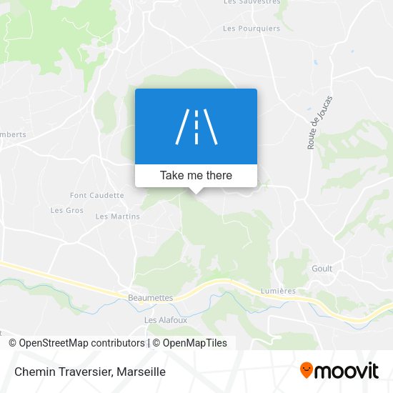 Chemin Traversier map