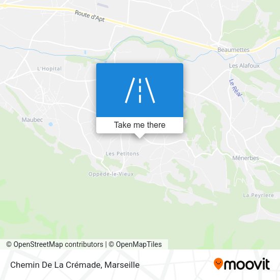 Chemin De La Crémade map