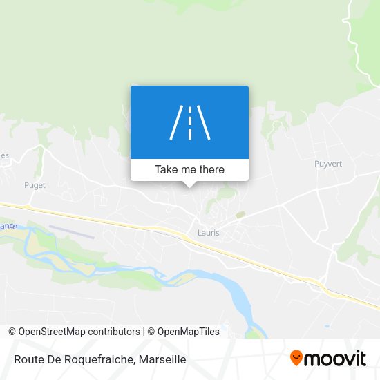 Route De Roquefraiche map