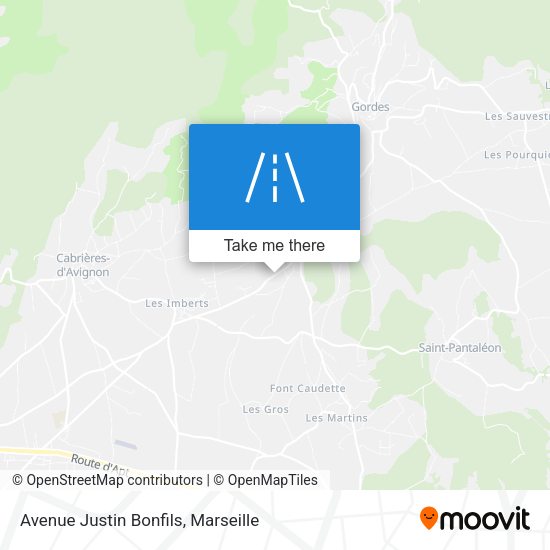 Avenue Justin Bonfils map